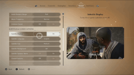 AC Mirage - Subtitles