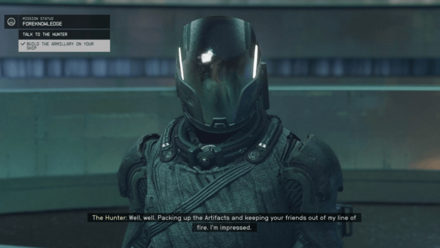 Starfield - Talk to the Hunter on Your Ship