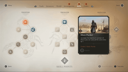 AC Mirage - Unlock the Elixir Pocket Skill