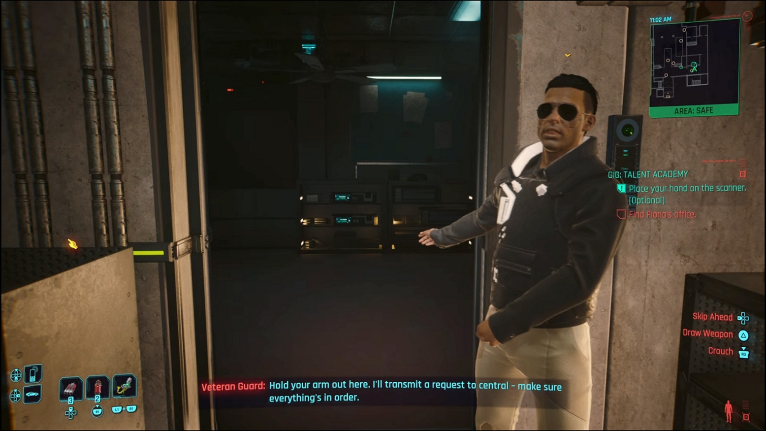 Cyberpunk - scanning your hand