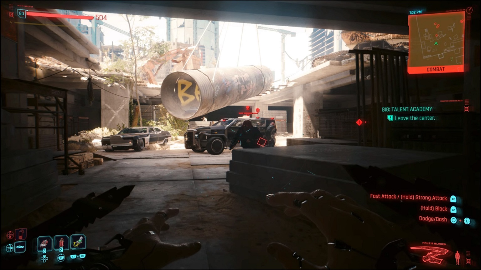 Cyberpunk - guards outside Fiona