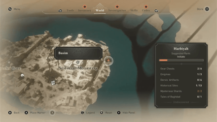 A Holy Hoard Treasure Location Map View