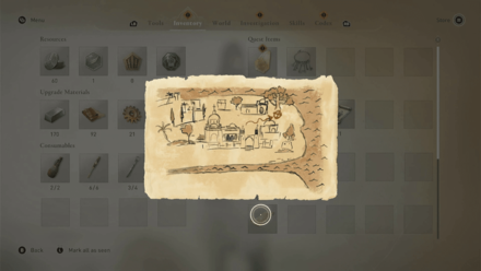 AC Mirage A Holy Hoard Map Clue