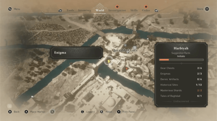 Find What I Stole Starting Location Map View