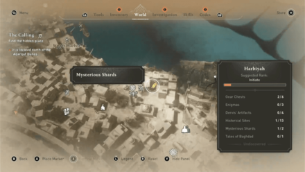 AC Mirage - Mysterious Shard 2 - East of Upper Harbor