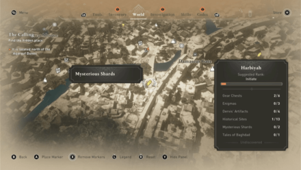 AC Mirage - Mysterious Shard 1 Southwest of Damascus Gate