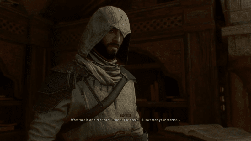 AC Mirage Book Puzzle Clue