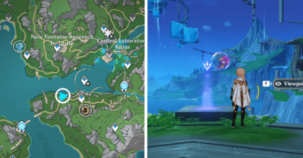 Genshin - Viewpoint in Fontaine Research Institute of Kinetic