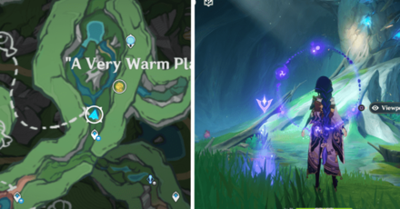 Genshin - Viewpoint in "A Very Warm Place"