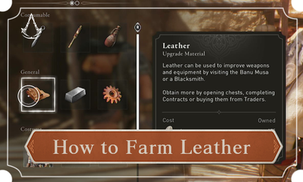 AC Mirage - How to Farm Leather