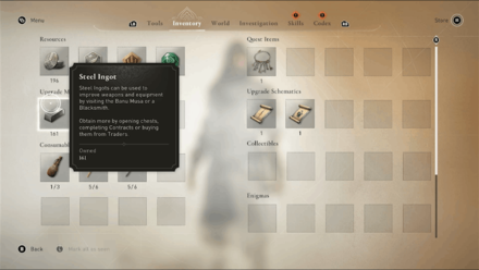 AC Mirage - Materials for Upgrading Gear