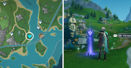 Genshin - Viewpoint in Southeast of Elynas