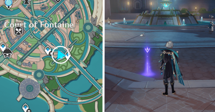 Genshin - Viewpoint in Court of Fontaine: Vasari Passage