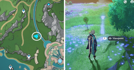 Genshin - Viewpoint in Northwest of the Court of Fontaine