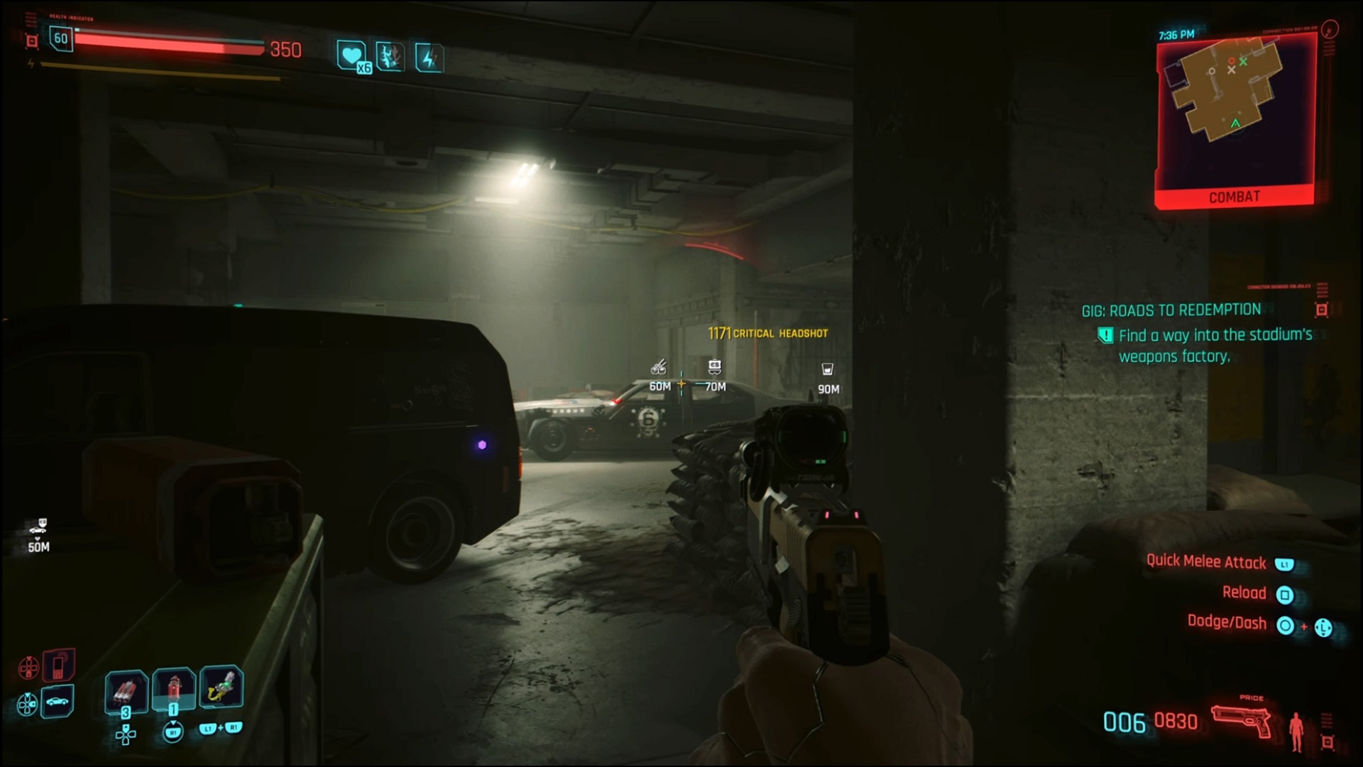 Cyberpunk - entering the weapons factory