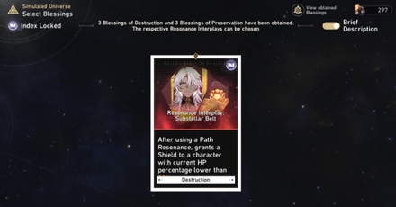 Honkai Star Rail- Resonance Interplay activated after collecting 3 Blessings of another path
