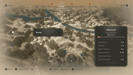 AC Mirage Delight by the Dome Treasure Map