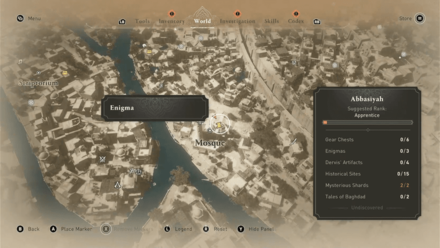 AC Mirage Delight by the Dome Enigma Map