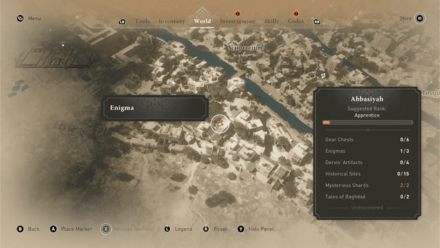 AC Mirage A Challenge Enigma Location