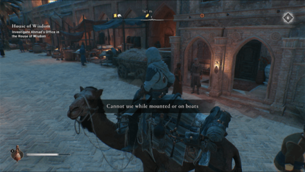 AC Mirage - You Cannot Use Weapons While on Mount