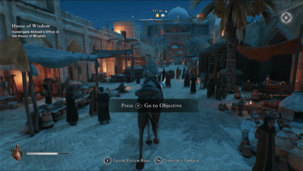 AC Mirage - Use Follow Road to Go to a Destination Automatically