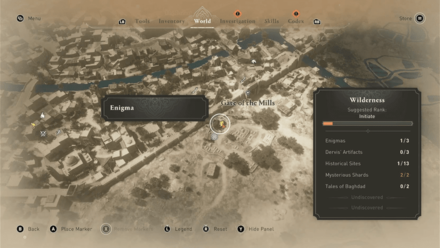 AC Mirage Joy Beneath Weeping Palms Enigma Location