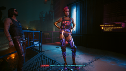 Cyberpunk 2077 - Convince Lina to Participate in the BD Shoot