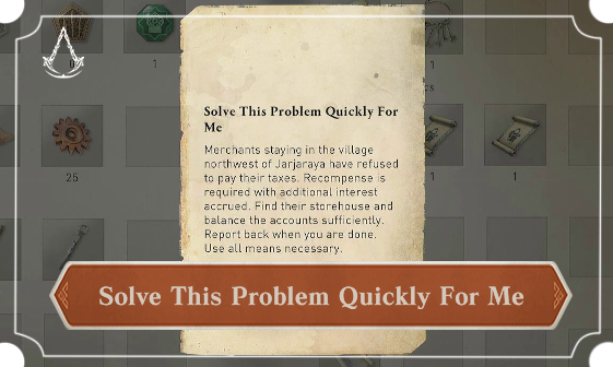 AC Mirage Solve This Problem Quickly For Me