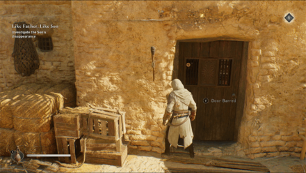 AC Mirage - Remove the Wooden Beam on the Barred Door