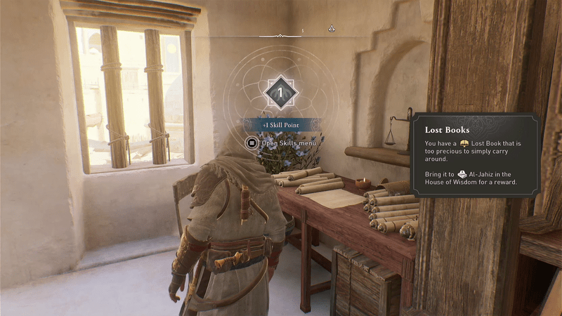 AC Mirage Lost Book Skill Points