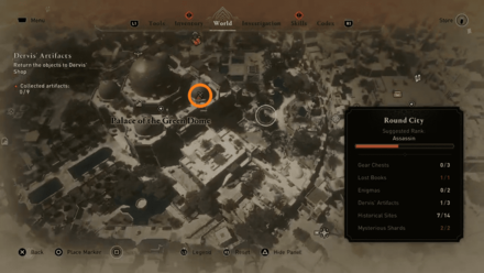 Palace of the Green Dome Lost Book Map Location