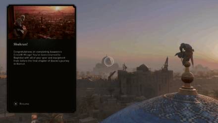 AC Mirage - No New Game Plus