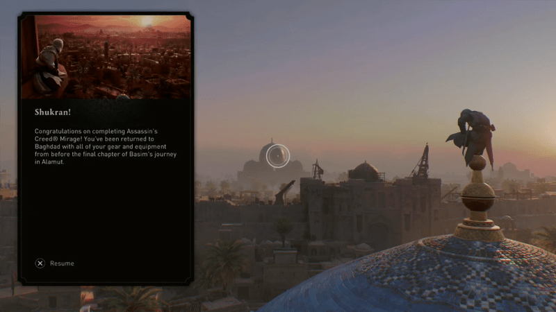 AC Mirage Secret Ending