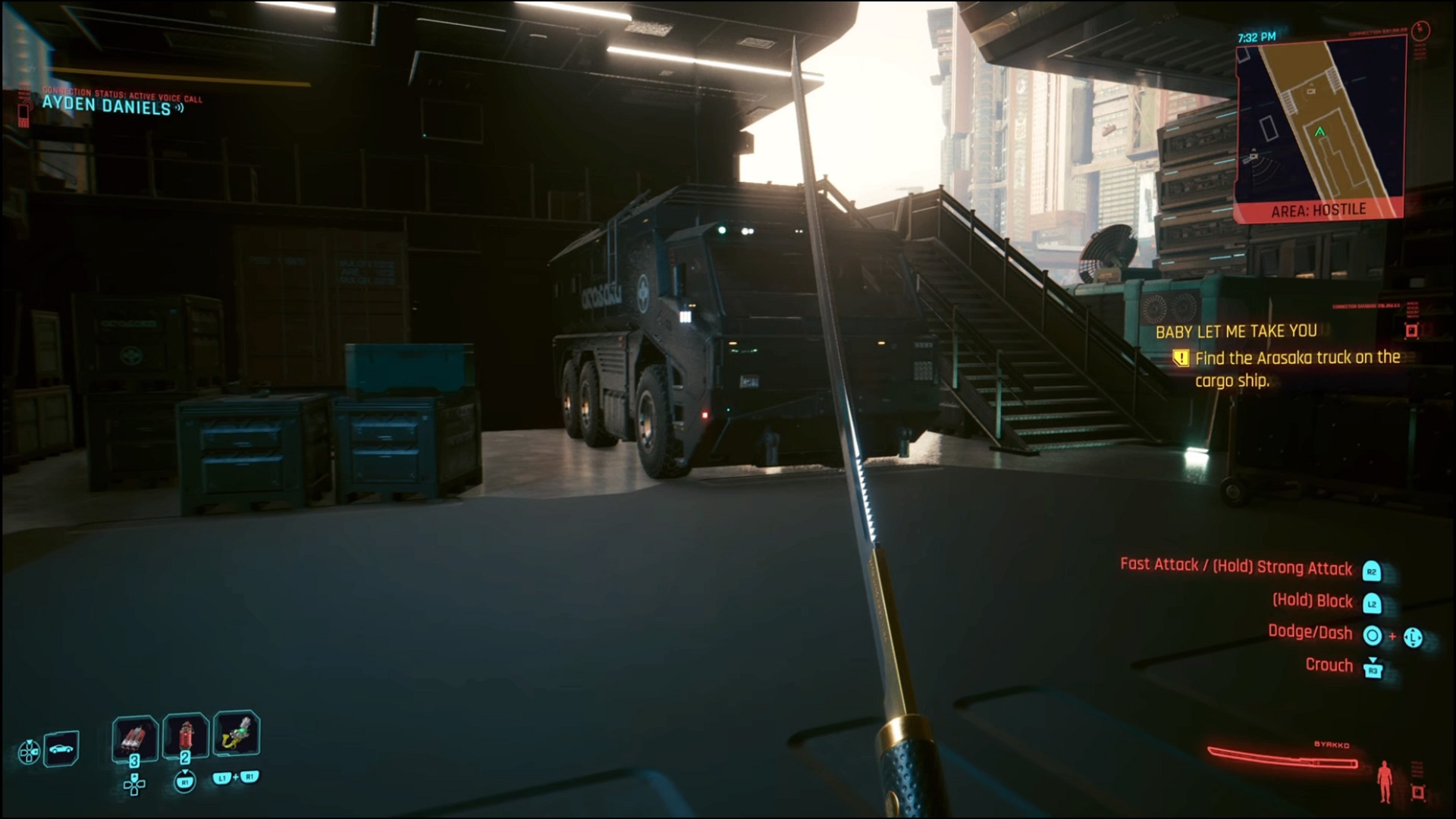 Cyberpunk - steal the Behemoth truck