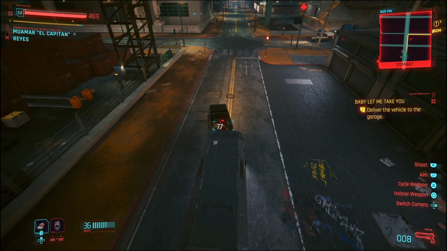 Cyberpunk - deliver the vehicle to the garage