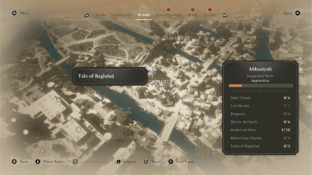 AC Mirage Observatory Tale of Baghdad Location