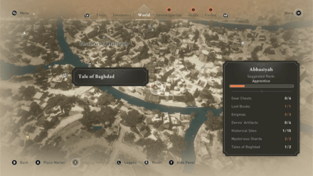 AC Mirage Blade In The Crowd, Tool In The Shed Enigma Map