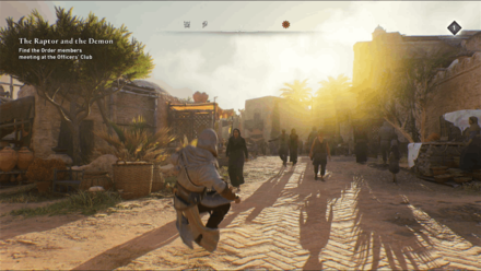 AC Mirage  - Press the X Button or Square Button to Dodge