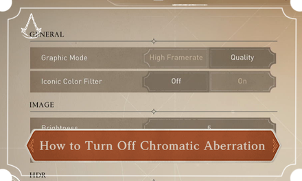 AC Mirage - How to Turn Off Chromatic Aberration