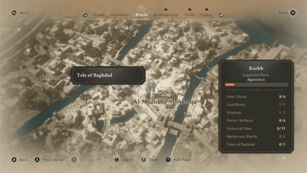 AC Mirage Karkh Tale of Baghdad Location