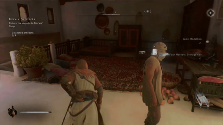 AC Mirage Pickpocket the NPC on the building