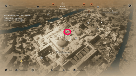 AC Mirage - Second Floor of The Bazaar Map