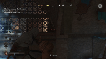 AC Mirage - Use a Throwing Knife through the Window