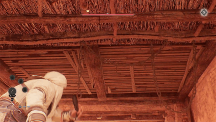 AC Mirage - Destory the Wooden Ceiling Inside the Building World