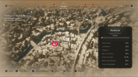 AC Mirage - Destory the Wooden Ceiling Inside the Building Map