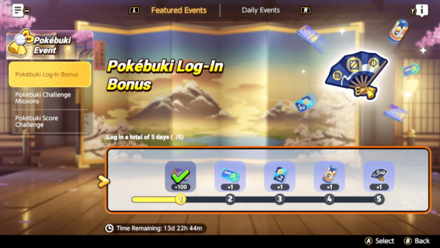 Pokemon UNITE - Pokebuki Log In Bonus.png
