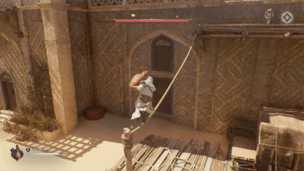 AC Mirage - Pick Up the Fire Pot and Climb the Rope