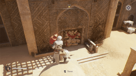 AC Mirage - Throw the Fire Pot towards the Rock Wall