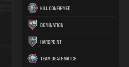 Modern Warfare 3 - Available Modes