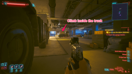 Cyberpunk 2077 Phantom Liberty - Climb Behind the Truck